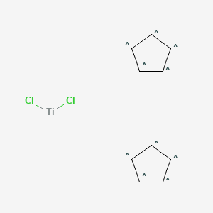 molecular formula C10H10Cl2Ti B8047692 Bis(cyclopentadienyl)titanium dichloride, 99+% (Titanocene dichloride) 