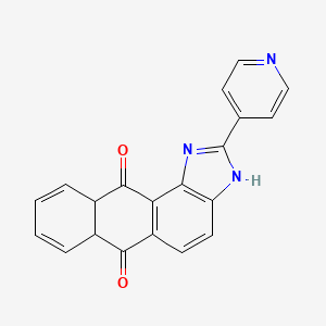 molecular formula C20H13N3O2 B8047715 2-(4-Pyridyl)-1H-anthra[1,2-d]imidazole-6,11-dione 