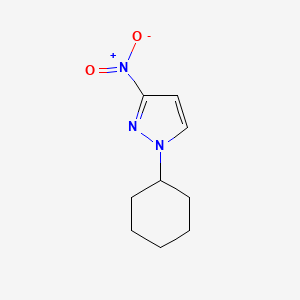 molecular formula C9H13N3O2 B8047784 1-Cyclohexyl-3-nitro-1H-pyrazole 