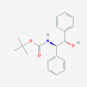 molecular formula C19H23NO3 B8047788 tert-Butyl ((1R,2S)-2-hydroxy-1,2-diphenylethyl)carbamate 