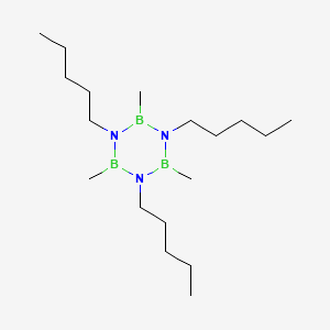 molecular formula C18H42B3N3 B8047804 2,4,6-Trimethyl-1,3,5-tripentyl-1,3,5,2,4,6-triazatriborinane 