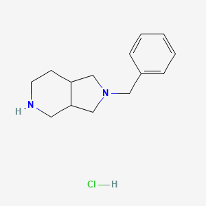 molecular formula C14H21ClN2 B8047813 2-Benzyl-octahydro-1H-pyrrolo[3,4-c]pyridine HCl 