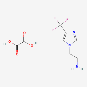 molecular formula C8H10F3N3O4 B8047899 2-(4-(Trifluoromethyl)-1H-imidazol-1-yl)ethanamine oxalate 