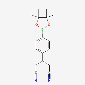 3-(4-(4,4,5,5-Tetramethyl-1,3,2-dioxaborolan-2-yl)phenyl)pentanedinitrile