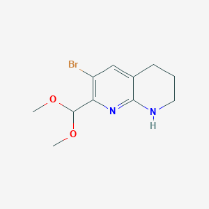 6-Bromo-7-(dimethoxymethyl)-1,2,3,4-tetrahydro-1,8-naphthyridine