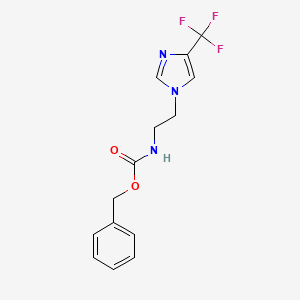 Benzyl (2-(4-(trifluoromethyl)-1H-imidazol-1-yl)ethyl)carbamate