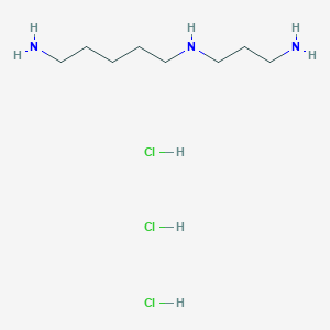 molecular formula C8H24Cl3N3 B8047953 N1-(3-Aminopropyl)pentane-1,5-diamine trihydrochloride 