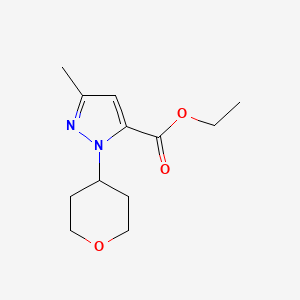 5-Methyl-2-(tetrahydro-pyran-4-YL)-2H-pyrazole-3-carboxylic acid ethyl ester