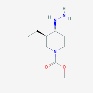 (3R,4S)-Methyl 3-ethyl-4-hydrazinylpiperidine-1-carboxylate