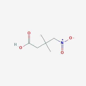 molecular formula C6H11NO4 B8048039 3,3-Dimethyl-4-nitrobutanoic acid 