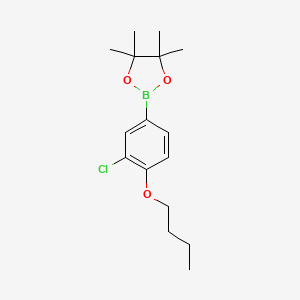 2-(4-Butoxy-3-chlorophenyl)-4,4,5,5-tetramethyl-1,3,2-dioxaborolane