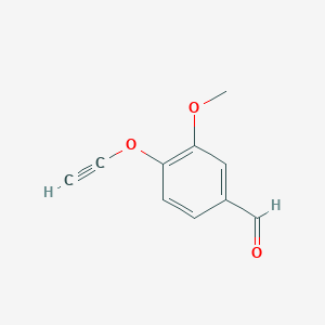 molecular formula C10H8O3 B8048094 4-(Ethynyloxy)-3-methoxybenzaldehyde CAS No. 1958100-59-8