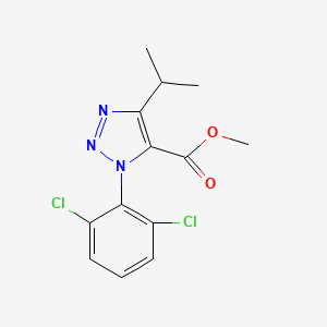 1H-1,2,3-Triazole-5-carboxylic acid, 1-(2,6-dichlorophenyl)-4-(1-methylethyl)-, methyl ester