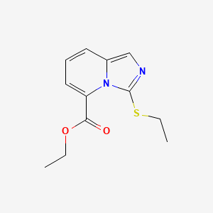 Ethyl 3-(ethylthio)imidazo[1,5-a]pyridine-5-carboxylate