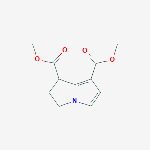 molecular formula C11H13NO4 B8048171 Dimethyl 1,2-dihydro-3H-pyrrolo[1,2-a]-pyrrole-1,7-dicarboxylate 