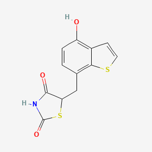 5-((4-Hydroxybenzo[b]thiophen-7-yl)methyl)thiazolidine-2,4-dione