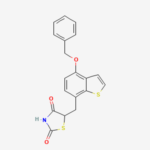 5-((4-(Benzyloxy)benzo[b]thiophen-7-yl)methyl)thiazolidine-2,4-dione