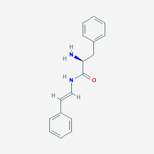 molecular formula C17H18N2O B8048221 (S,E)-2-Amino-3-phenyl-N-styrylpropanamide CAS No. 1449688-89-4