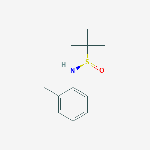 molecular formula C11H17NOS B8048272 (R)-N-(2-甲苯基)叔丁磺酰胺 CAS No. 1372133-68-0