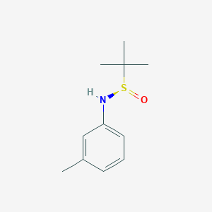 molecular formula C11H17NOS B8048288 (R)-N-(3-Tolyl) tert-butanesulfinamide 