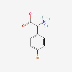 molecular formula C8H8BrNO2 B8048323 (2R)-2-azaniumyl-2-(4-bromophenyl)acetate 