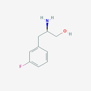 molecular formula C9H12FNO B8048403 (R)-2-Amino-3-(3-fluorophenyl)propan-1-ol 