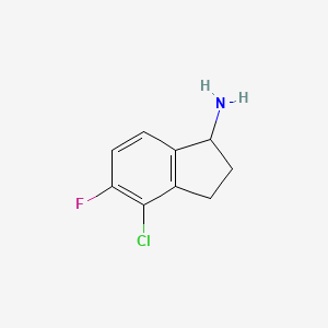 4-chloro-5-fluoro-2,3-dihydro-1H-inden-1-amine