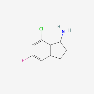 7-Chloro-5-fluoro-2,3-dihydro-1H-inden-1-amine