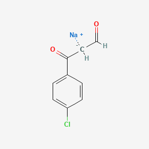 molecular formula C9H6ClNaO2 B8048497 Sodium;3-(4-chlorophenyl)-3-oxopropanal 