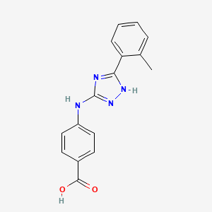 4-(5-o-Tolyl-1H-[1,2,4]triazol-3-ylamino)benzoic acid