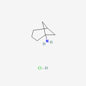 molecular formula C7H14ClN B8048624 Bicyclo[3.1.1]heptan-1-amine hydrochloride 