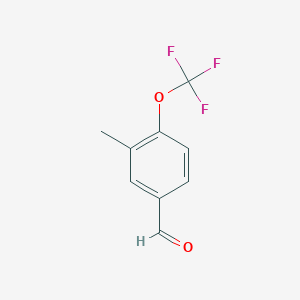 molecular formula C9H7F3O2 B8048627 3-Methyl-4-(trifluoromethoxy)benzaldehyde 