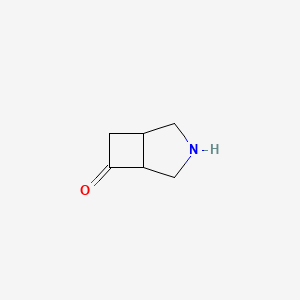 molecular formula C6H9NO B8048640 3-Azabicyclo[3.2.0]heptan-6-one 