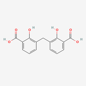 molecular formula C15H12O6 B8048647 3,3'-Methylenedisalicylic acid CAS No. 5578-67-6
