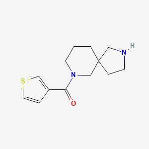 molecular formula C13H18N2OS B8048664 2,7-Diazaspiro[4.5]decan-7-yl(thiophen-3-yl)methanone 