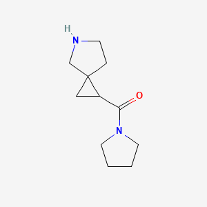 molecular formula C11H18N2O B8048679 Pyrrolidin-1-yl(5-azaspiro[2.4]heptan-1-yl)methanone 