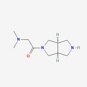 molecular formula C10H19N3O B8048685 rel-2-(dimethylamino)-1-((3aR,6aS)-hexahydropyrrolo[3,4-c]pyrrol-2(1H)-yl)ethanone 
