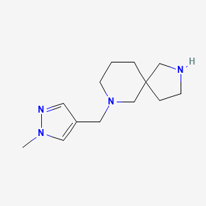 molecular formula C13H22N4 B8048719 7-((1-Methyl-1H-pyrazol-4-yl)methyl)-2,7-diazaspiro[4.5]decane 