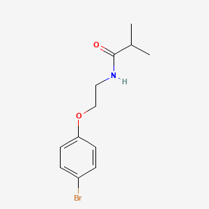 molecular formula C12H16BrNO2 B8048765 N-(2-(4-Bromophenoxy)ethyl)isobutyramide 