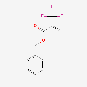 molecular formula C11H9F3O2 B8048782 2-Propenoic acid, 2-(trifluoromethyl)-, phenylmethyl ester CAS No. 111339-17-4