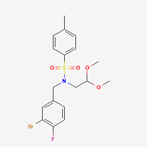 Benzenesulfonamide, N-[(3-bromo-4-fluorophenyl)methyl]-N-(2,2-dimethoxyethyl)-4-methyl-