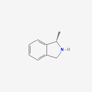 molecular formula C9H11N B8048809 (1S)-1-methyl-2,3-dihydro-1H-isoindole 