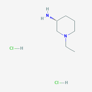 molecular formula C7H18Cl2N2 B8048823 (3R)-1-ethylpiperidin-3-amine dihydrochloride 