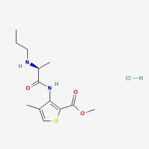 molecular formula C13H21ClN2O3S B8048860 Articaine hydrochloride, (S)- CAS No. 161449-09-8