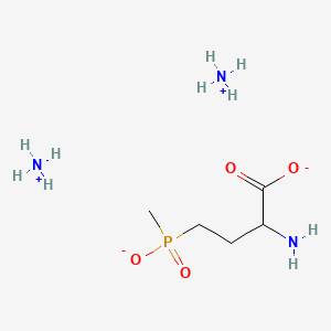 molecular formula C5H18N3O4P B8048863 Diammonium 2-amino-4-(methylphosphinato)butanoate 