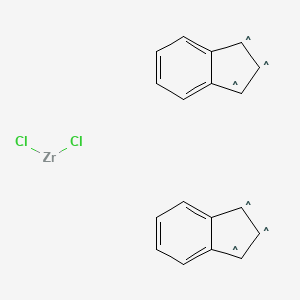 molecular formula C18H14Cl2Zr B8048878 Bis(indenyl)zir-coniumdichloride 