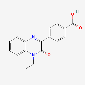 4-(4-Ethyl-3-oxo-3,4-dihydro-2-quinoxalinyl)benzoic acid