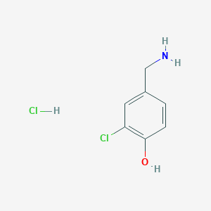 molecular formula C7H9Cl2NO B8048977 4-Aminomethyl-2-chloro-phenol hydrochloride 