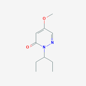 molecular formula C10H16N2O2 B8049050 5-Methoxy-2-(pentan-3-yl)pyridazin-3(2H)-one 