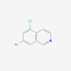 molecular formula C9H5BrClN B8049069 7-Bromo-5-chloroisoquinoline 